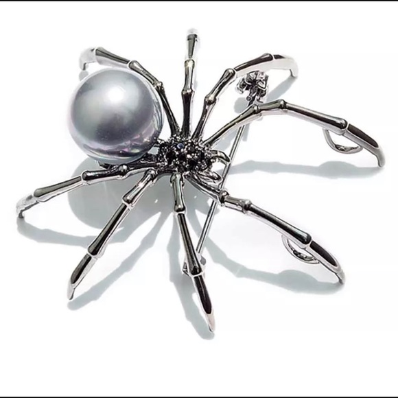 🔥Restock- Black Pearl Spider Brooch - Picture 4 of 7